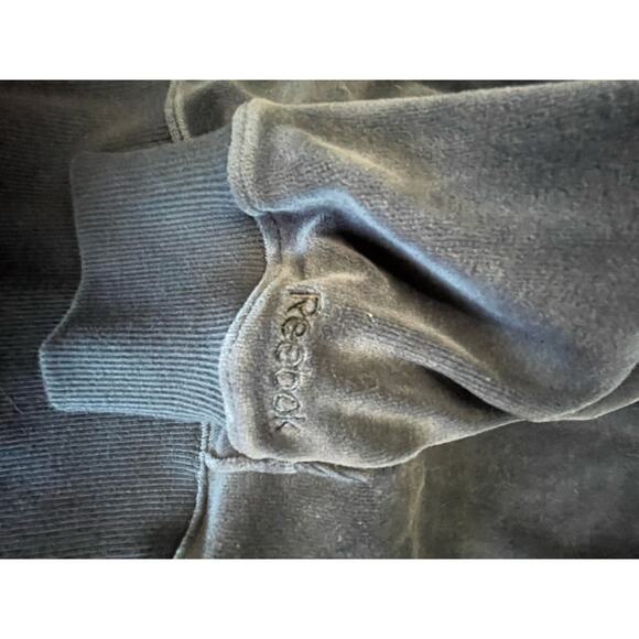 Reebok Womens Navy Long Sleeve Zip Up "Velour Tracksuit"  Jacket New Condition - Picture 2 of 5